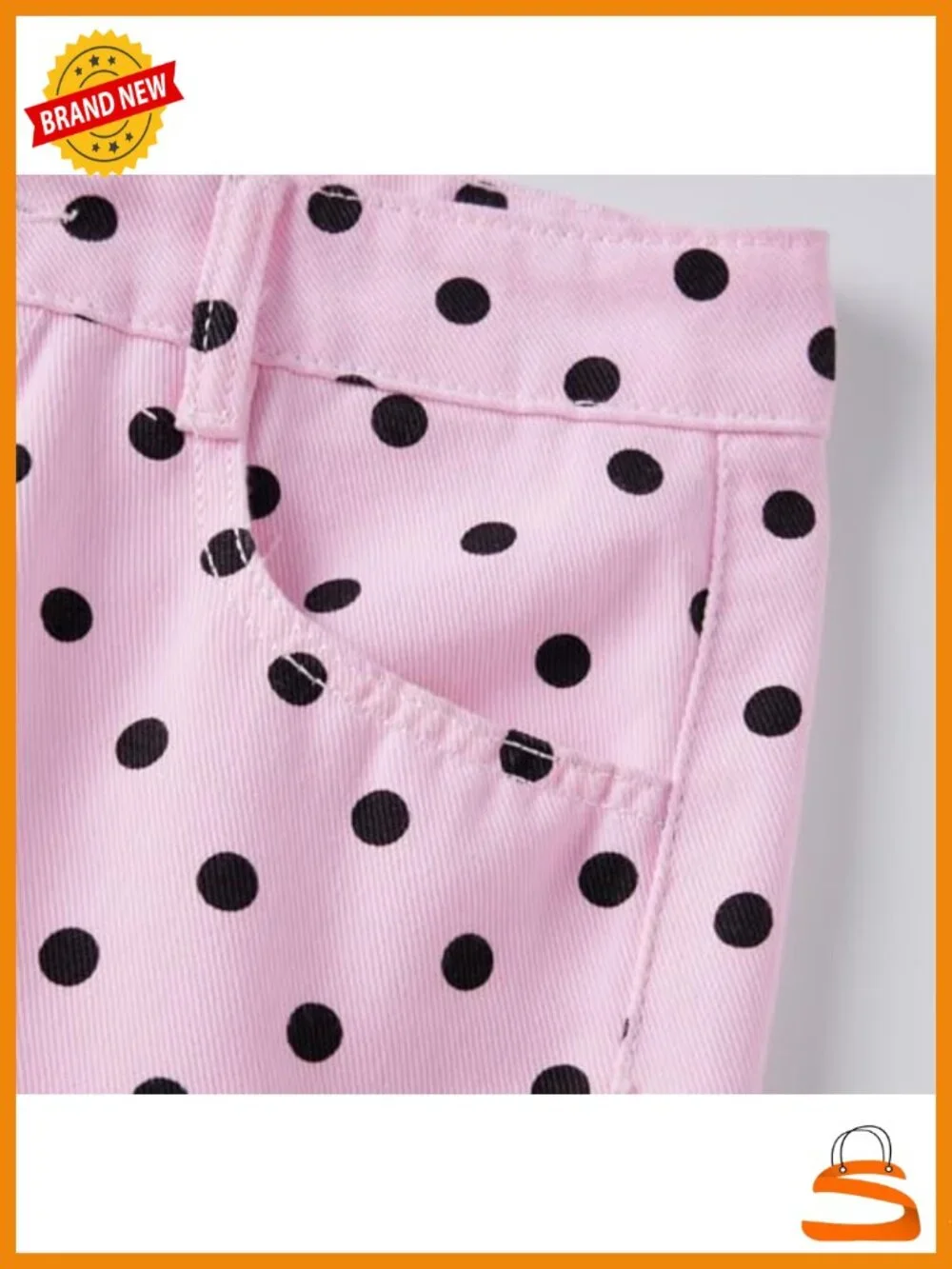 Low Rise Baggy Y2K Polka Dot Wide Leg Jeans